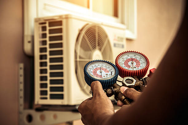 Professional Ac Installation technician working in Central City, PA